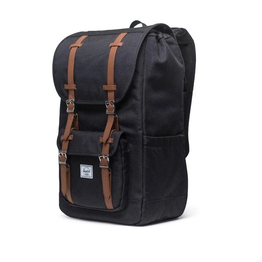 Herschel Little America Std 25L Backpack Black/Tan | New with Tags MSRP $140.00
